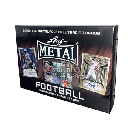 2024 leaf metal football hobby box checklist|2024 metal football hobby box.